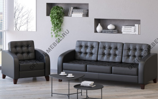 BASEL - Мягкая мебель для офиса темного декора из материала Эко-кожа темного декора из материала Эко-кожа на Office-mebel.ru