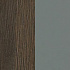 Шкаф комбинированный (документы со стеклом - одежда узкий) СИ 310 - дуб гладстоун-серый оникс
