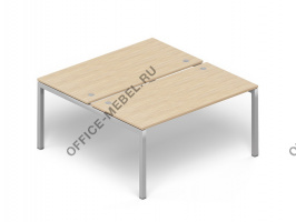 Составные столы на 2 рабочих места прямоугольные PR2T168 на Office-mebel.ru
