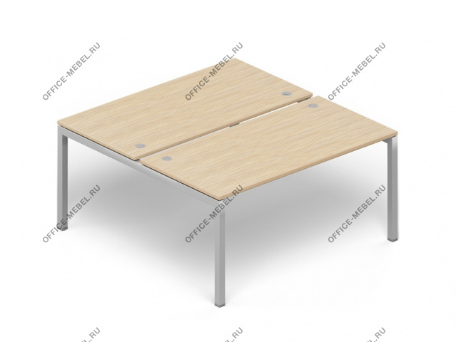 Составные столы на 2 рабочих места прямоугольные PR2T168 на Office-mebel.ru