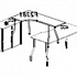 Приставка-стол с фигурной столешницей (левый, изогнутые металлические ноги) Fansy F2382 на Office-mebel.ru 1