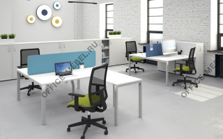 Strike - Офисная мебель для персонала светлого декора из материала ЛДСП светлого декора из материала ЛДСП на Office-mebel.ru