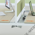 Механизм слайдинга для столов BENCH (комплект финальных элементов - для одной столешницы) PESLFIN080 на Office-mebel.ru