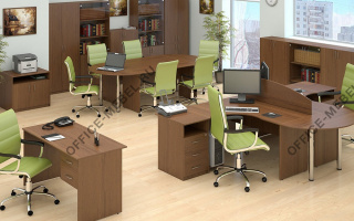 Nova S - Офисная мебель для персонала темного декора - Российская мебель темного декора - Российская мебель на Office-mebel.ru