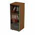Шкаф для документов средний узкий со стеклянной прозрачной дверью ПФ 967 на Office-mebel.ru 1