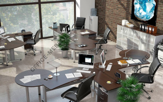 BekWem - Офисная мебель для персонала светлого декора из материала ЛДСП светлого декора из материала ЛДСП на Office-mebel.ru