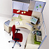 Стол рабочий фигурный (правый, изогнутые металлические ноги) Fansy F2368 на Office-mebel.ru 2