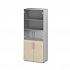 Шкаф для книг (со стеклом) Т2580 на Office-mebel.ru 1