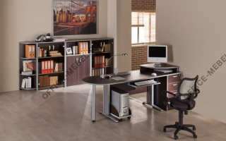 Стайл - Офисная мебель для персонала серого цвета из материала ЛДСП серого цвета из материала ЛДСП на Office-mebel.ru