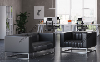 ELECTRA - Мягкая мебель для офиса темного декора из материала Эко-кожа темного декора из материала Эко-кожа на Office-mebel.ru
