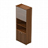 Шкаф высокий 9Ш-60 (малый стеклянный и глухой фасады) на Office-mebel.ru 1