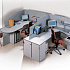 Стол для брифинга квадратный с радиусами (телескопические металлические ноги, мобильный) Periscope F2204 на Office-mebel.ru 5