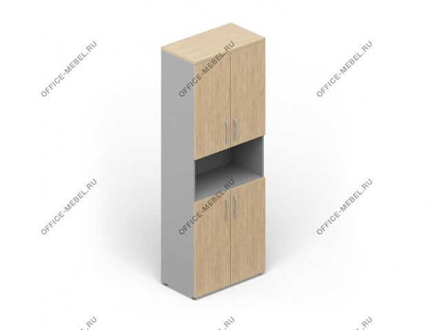 Шкаф высокий комбинированный 4 дверцы + ниша UMH837 на Office-mebel.ru