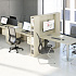 Секция стола рабочей станции на металлокаркасе QUATTRO (2х1200) А4 Б4 170-1 БП на Office-mebel.ru 11