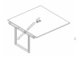 Секция стола для переговоров на металлокаркасе QUATTRO А4 Б4 133-1 БП на Office-mebel.ru