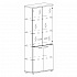 Шкаф для документов со стеклянными прозрачными дверьми А4 9379 БП на Office-mebel.ru 1