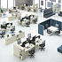 Рабочая станция со столами эргономичными "Классика" на металлокаркасе UNO (2х1400) А4 Б1 184 БП на Office-mebel.ru 10