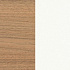 Шкаф комбинированный (открытый - одежда узкий - открытый) СИ 304 - орех ногаро-белый премиум