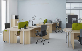 Smart - Офисная мебель для персонала темного декора из материала ЛДСП темного декора из материала ЛДСП на Office-mebel.ru