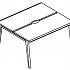 Рабочая станция (2х120) каркас МТ 1 скос МР Б1Б 172.02 на Office-mebel.ru 1