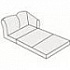 Мягкая мебель для офиса Раскладной элемент двухместный угловой 2Б(Р) на Office-mebel.ru 1