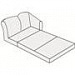 Мягкая мебель для офиса Раскладной элемент двухместный угловой 2Б(Р) на Office-mebel.ru