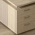Шкаф для документов (2 двери+ниша, 2 полки, ручки - хром) EMMS568 на Office-mebel.ru 6