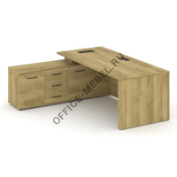 Стол руководителя на опорной тумбе Л/П CS.D-SRG-22 (L) на Office-mebel.ru