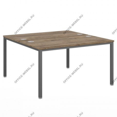 Стол-тандем на металлокаркасе V-41 на Office-mebel.ru