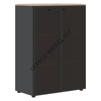 Шкаф комбинированный с дверьми в металлической рамке JMC 85.7 на Office-mebel.ru