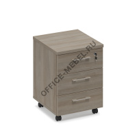 Тумба выкатная 3-ящичная с замком МР 204 на Office-mebel.ru