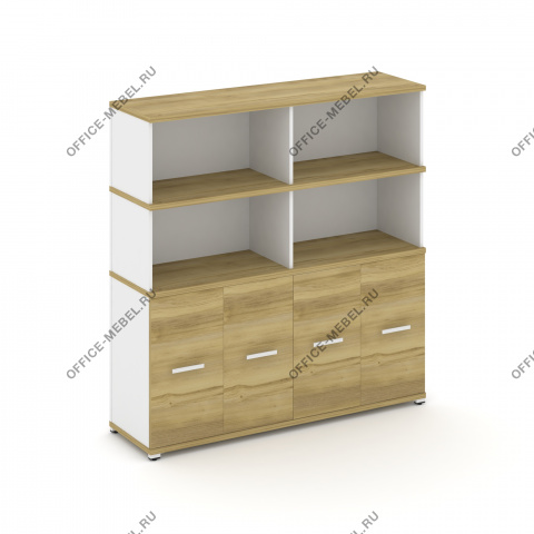 Распашной шкаф опорный/приставной с надставкой высокой CN.SOPR-008 A/B/W на Office-mebel.ru