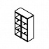 Шкаф с алюм стеклянными дверьми FLS323 на Office-mebel.ru 1