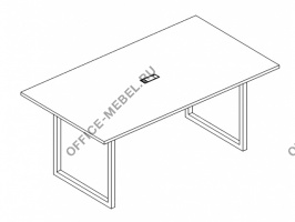 Стол для переговоров на металлокаркасе QUATTRO А4 Б4 122 БП на Office-mebel.ru