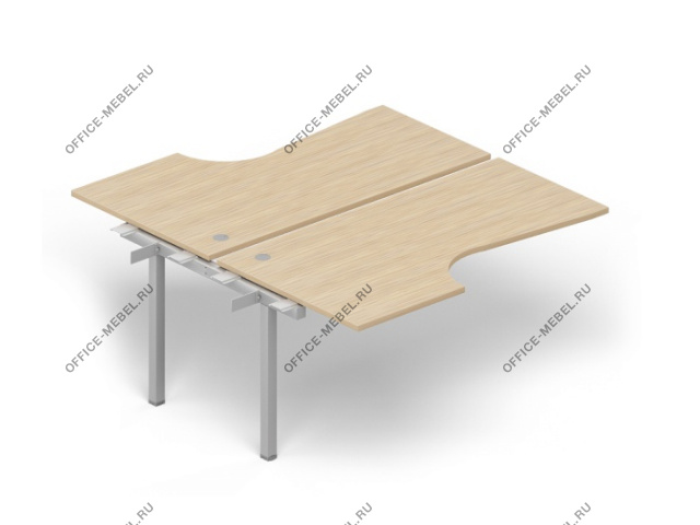 Стол BENCH на 2 рабочих места PB2TP1612 на Office-mebel.ru