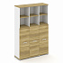 Шкаф три узкие секции, 5 ниш (3 фасада ЛДСП, 3 ниши ) CN.STU-534 A на Office-mebel.ru 1