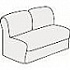 Мягкая мебель для офиса Элемент прямой двухместный 2А на Office-mebel.ru 1