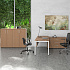 Шкаф закрытый со стеклом Т2568 на Office-mebel.ru 2