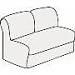 Мягкая мебель для офиса Элемент прямой двухместный 2А на Office-mebel.ru