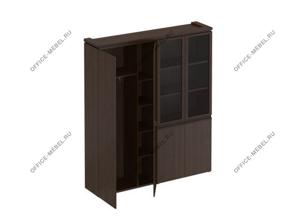 Шкаф комбинированный (для одежды + со стеклом) МК 359 на Office-mebel.ru