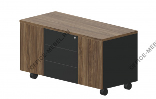 Тумба мобильная сервисная (3 секции, без ручек) FAU1253B на Office-mebel.ru