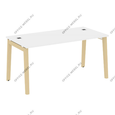 Стол рабочий руководителя, опоры - массив дерева OW.SRR-4.8 на Office-mebel.ru