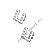 Комплект кронштейнов крепления перегородки (2 шт.), цвет: серый 481 на Office-mebel.ru