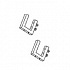 Комплект кронштейнов крепления перегородки (2 шт.), цвет: серый 481 на Office-mebel.ru 1