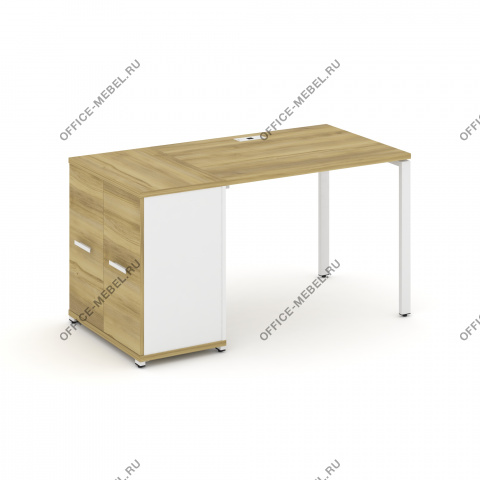Стол рабочий с опорным распашным шкафом CN.SP-217 A/B/W на Office-mebel.ru