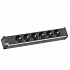 CONI large розеточный блок 6 ЧЕРНЫЙ/АЛЮМ на Office-mebel.ru 1