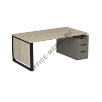 СТОЛ РАБОЧИЙ НА ОПОРНОЙ УГЛОВОЙ ТУМБЕ 15СОУ.1609			 на Office-mebel.ru