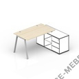 Стол для крепления к сервисной опорной тумбе (2 громмета, начальный элемент) ARG128FU на Office-mebel.ru