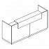 Стойка ресепшен прямая  30* А4 9834-2 на Office-mebel.ru 1