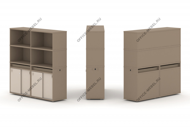 Набор №7. Тумба двойная с надставкой высокой ES.NB.2V-7 на Office-mebel.ru